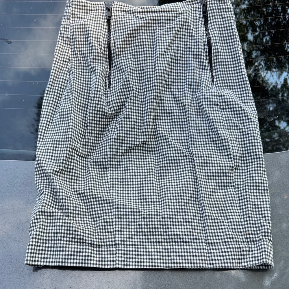 Forenza Black and White Houndstooth Pencil Skirt